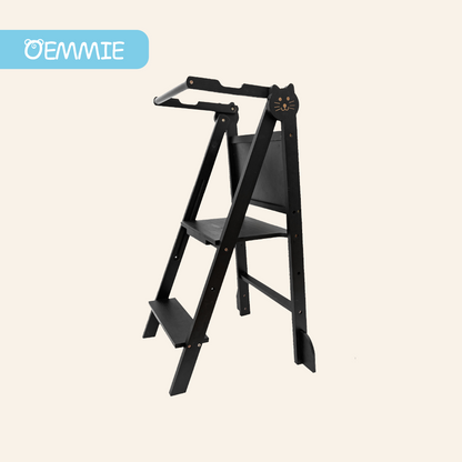 Learning tower foldable