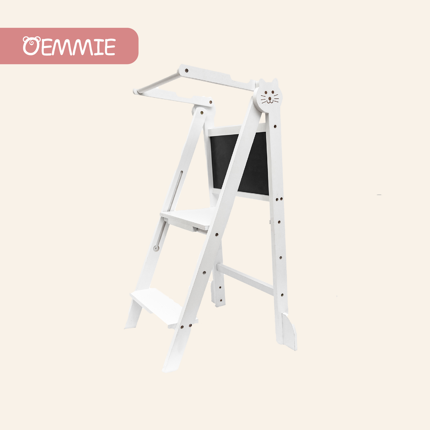 Learning tower foldable